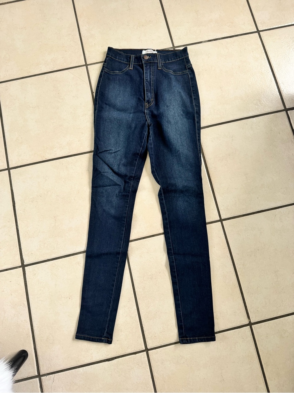 Vibrant Deep Indigo Skinny Jeans
